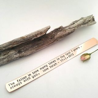Elegant Copper Bookmark
