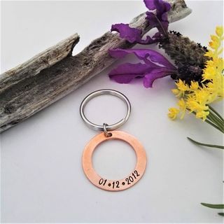 Copper Washer Keyring