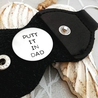 Personalised Golf Ball Marker Keyring