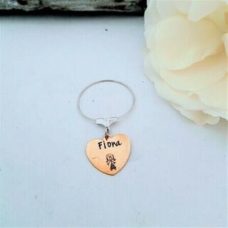 Heart Wine Glass Charms