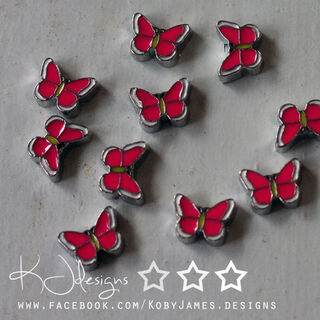 Pink Butterfly Charm