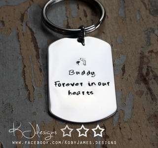 Dog Tag Keyring