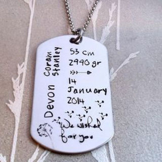 Birth Details Pendant