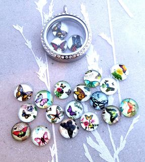Resin Butterfly Charm