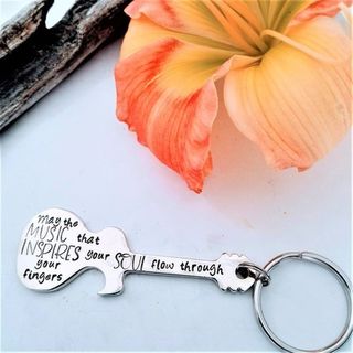 Guitar Bottle Opener Keyring