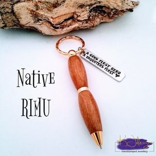 Wood Turned Pen Keyring