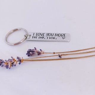 Love You More Keyring