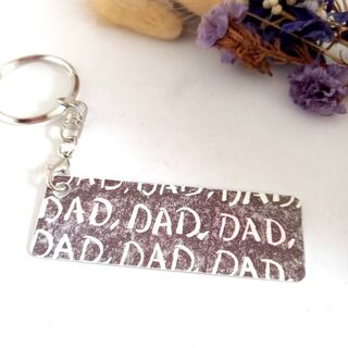 Dad Dad Dad Keyring