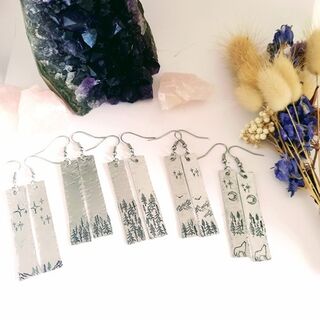 Into the Wilderness Bar Earrings