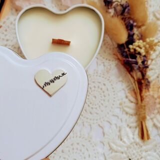 Personalised Heart Candle