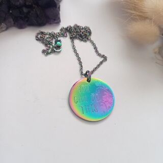 Rainbow Disc Pendant