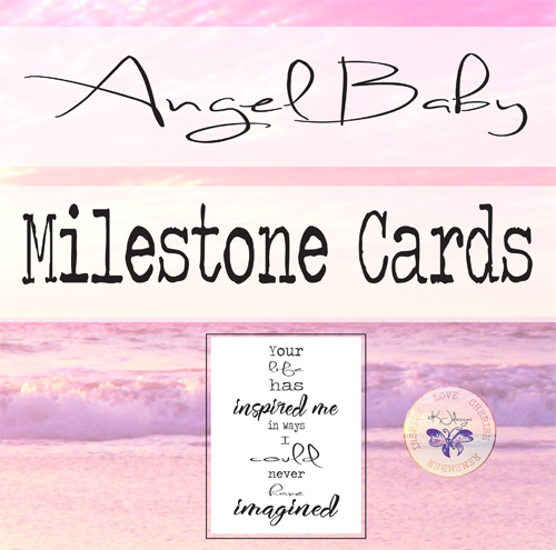 Angel Baby Milestone Card Set