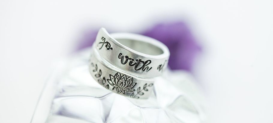 Handstamped Rings