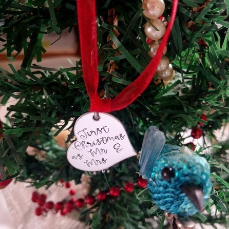 Mr & Mrs First Christmas Decoration