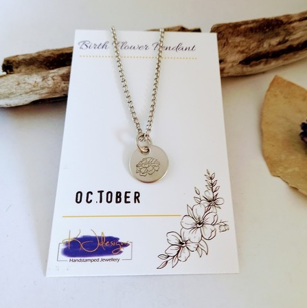 Made Birthflower Pendants