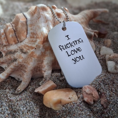 Salty As Dog Tag Necklace