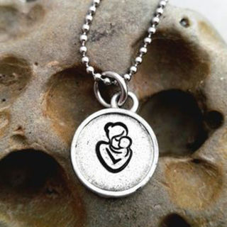 Pewter Disc Pendant