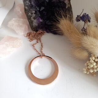 Large Offset Ring Pendant