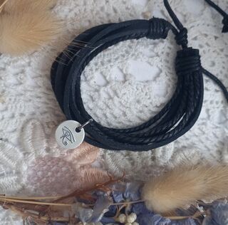 Leather Charm Bracelet