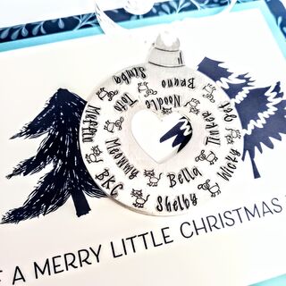 Personalised Christmas Decoration 2025